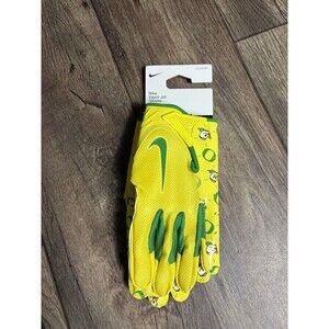 Nike Oregon Ducks PE Team Issued Vapor Jet 7.0 Football Gloves All Over Size XXL